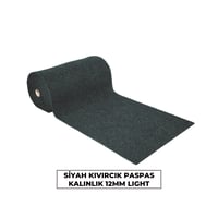 Siyah Kıvırcık Paspas 12mm Light