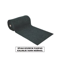 Siyah Kıvırcık Paspas 14mm Normal