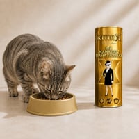 KıtırX Premium Kedi Maması - 1 Kg. - Taşınabilir Kapaklı Charm & Mama Kabı Hediyeli