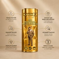 KıtırX Premium Kedi Maması - 1 Kg. - Taşınabilir Kapaklı Charm & Mama Kabı Hediyeli