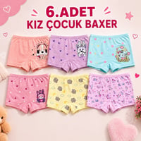 24 parça Kız Çocuk iç Giyim Set