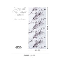 120 Cm x 280 Cm Duvar Paneli,salon,duvar,tv Ünitesi-Açık Kahverengi Mermer Desen