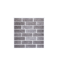 30X30 cm Kendinden Yapışkanlı Duvar,banyo,tezgah Arası Kaplama Gri Tuğla Desen
