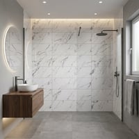 30X60 cm Kendinden Yapışkanlı Duvar,banyo,tezgah Arası Kaplama Açık Mermer Desen 12 Adet
