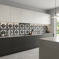 30X60 cm Kendinden Yapışkanlı Duvar,banyo,tezgah Arası Kaplama Karo Desen 6 Adet