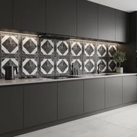 30X60 cm Kendinden Yapışkanlı Duvar,banyo,tezgah Arası Kaplama Karo Desen 6 Adet