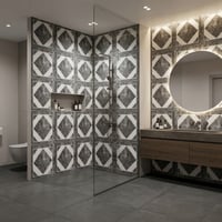 30X60 cm Kendinden Yapışkanlı Duvar,banyo,tezgah Arası Kaplama Karo Desen 12 Adet
