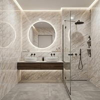 30X60 cm Kendinden Yapışkanlı Duvar,banyo,tezgah Arası Bej Mermer Desen -24 Adet