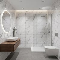 30X60 cm Kendinden Yapışkanlı Duvar,banyo,tezgah Arası Kaplama Açık Mermer Desen 12 Adet