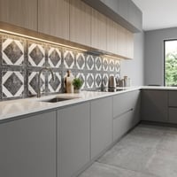 30X60 cm Kendinden Yapışkanlı Duvar,banyo,tezgah Arası Kaplama Karo Desen 6 Adet