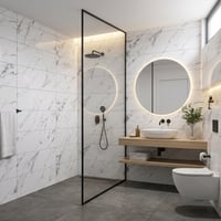 30X60 cm Kendinden Yapışkanlı Duvar,banyo,tezgah Arası Kaplama Açık Mermer Desen 12 Adet