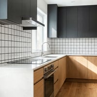 30X60 cm Kendinden Yapışkanlı Duvar,banyo,tezgah Arası Beyaz Kareli Desen-48 Adet