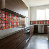 30X60 cm Kendinden Yapışkanlı Duvar,banyo,tezgah Arası Kaplama Çok Renkli-24 Adet