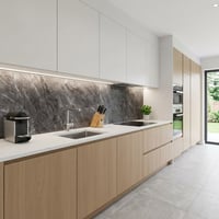 30X60 cm Kendinden Yapışkanlı Duvar,banyo,tezgah Arası Kaplama Antrasit Mermer 6 Adet