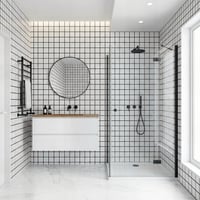 30X60 cm Kendinden Yapışkanlı Duvar,banyo,tezgah Arası Kaplama Beyaz Kareli 12 Adet