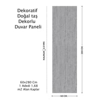 60X280 Duvar Paneli Doğal Taş Desen ,salon,duvar,traverten