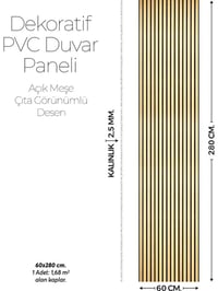60X280 Duvar Paneli Lambiri Desen ,salon,duvar,tv Ünitesi-Meşe,Siyah