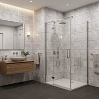 60X60 cm Kendinden Yapışkanlı Duvar,banyo,tezgah Arası Açık Gri Mermer-6 Adet