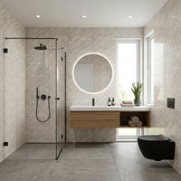 60X60 cm Kendinden Yapışkanlı Duvar,banyo,tezgah Arası Bej Mermer-6 Adet