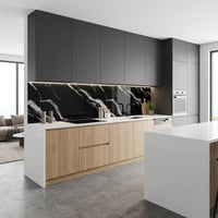 60X60 cm Kendinden Yapışkanlı Duvar,banyo,tezgah Arası Siyah Mermer-12 Adet