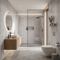 60X60 cm Kendinden Yapışkanlı Duvar,banyo,tezgah Arası Açık Gri Mermer-100 Adet