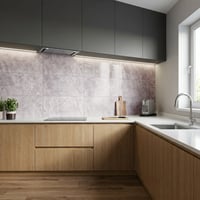60X60 cm Kendinden Yapışkanlı Duvar,banyo,tezgah Arası Açık Gri Mermer-6 Adet