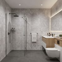 60X60 cm Kendinden Yapışkanlı Duvar,banyo,tezgah Arası Açık Gri Mermer-6 Adet
