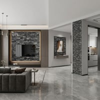 Brano 70X77 cm Kendinden Yapışkanlı Kabartmalı, Gri Kiremit Desenli duvar kaplama