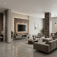 Brano 70X77 cm Kendinden Yapışkanlı Kabartmalı, Koyu Kahve Kiremit Desenli duvar kaplama