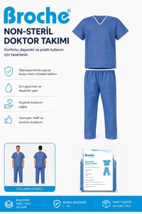 NON STERİL DOKTOR TAKIMI 5'Lİ