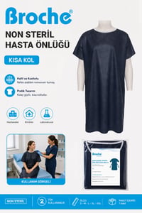 NON STERİL HASTA ÖNLÜĞÜ KISA KOL M BEDEN 10'LU