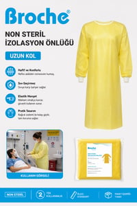 NON STERİL İZOLASYON ÖNLÜĞÜ 5'Lİ