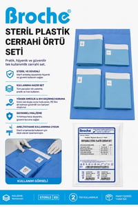 STERİL PLASTİK CERRAHİ ÖRTÜ SETİ 5'Lİ