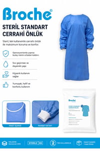 STERİL STANDART CERRAHİ ÖNLÜK M BEDEN 25'Lİ