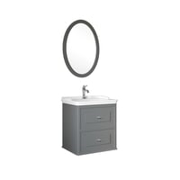 610100200135MIRO 65 CM ALT DOLAP + LAVABO + AYNA MAT GRI
