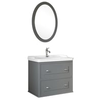 610100200138MIRO 80 CM ALT DOLAP + LAVABO + AYNA MAT GRI