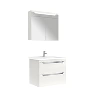 610100201231CASILLA 80 CM ALT DOLAP + LAVABO + AYNA DOLAP MAT GRİ