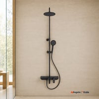 Kale Rain Raflı Siyah 3 Fonksiyonlu Duş Barı-Duş Barları-410200505570-Kale