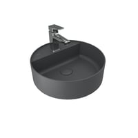 Kale Zero 2.0 45 Cm Mat Taş Gri Yuvarlak Lavabo-Çanak Lavabo-310200200567-Kale