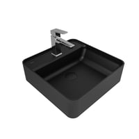 Kale Zero 2.0 45x45 Cm Mat Siyah Kare Lavabo-Çanak Lavabo-310200200571-Kale