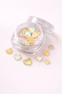 Aurora Yellow Mix Boy Kalp Tırnak Taşı – Kavanozlu