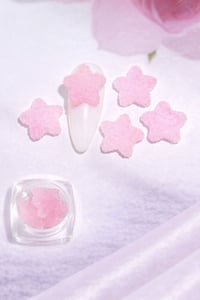 Candy Glow 3D Sugar Star Nail Charm – Baby Pink No:14