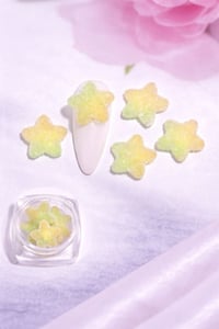 Candy Glow 3D Sugar Star Nail Charm – Lemon Mint No:12