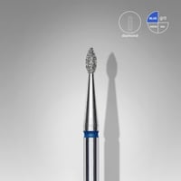 Elmas Damla Freze, Mavi, Çap 1,6 mm, Çalışma Kısmı 4 mm