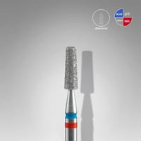 Elmas Kesik Koni Freze EXPERT DUO, Kırmızı-mavi, Çap 2,5 mm, Çalışma Kısmı 8 mm