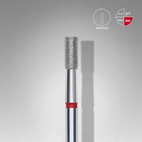 Elmas Silindir Freze, Kırmızı, Çap 2,5 mm, Çalışma Kısmı 6 mm