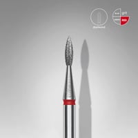 Elmas Sivri Alev Freze EXPERT, Kırmızı, Çap 1,8 mm, Çalışma Kısmı 8 mm