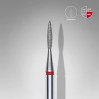 Elmas Sivri Alev Freze, Kırmızı, Çap 1,6 mm, Çalışma Kısmı 8 mm