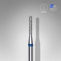 Elmas Yuvarlanmış Silindir Freze, Mavi, Çap 1,4 mm, Çalışma Kısmı 8 mm