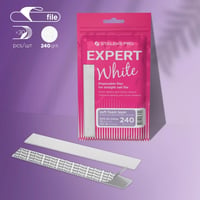 EXPERT 20 Düz Törpü İçin Yedek Yumuşak Tabanlı Beyaz Törpüler, 240 Grit (30 Adet)